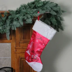 19"Angry Birds Red with White Cuff Decorative Printed Christmas Stocking