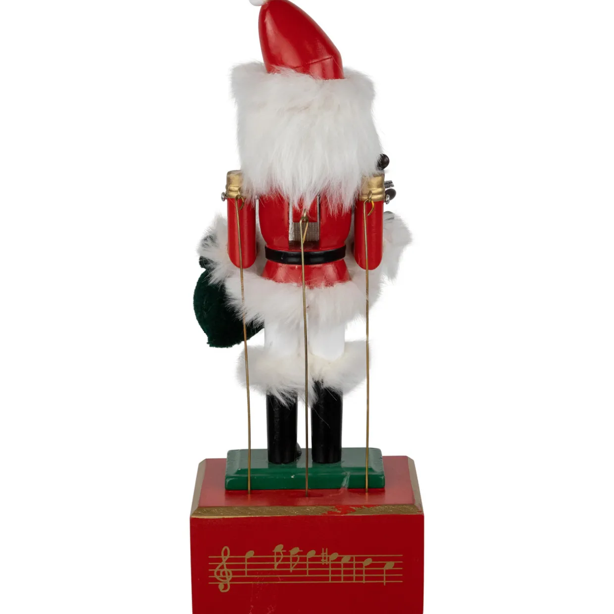 Animated and Musical Santa Christmas Nutcracker with Bear - 12"