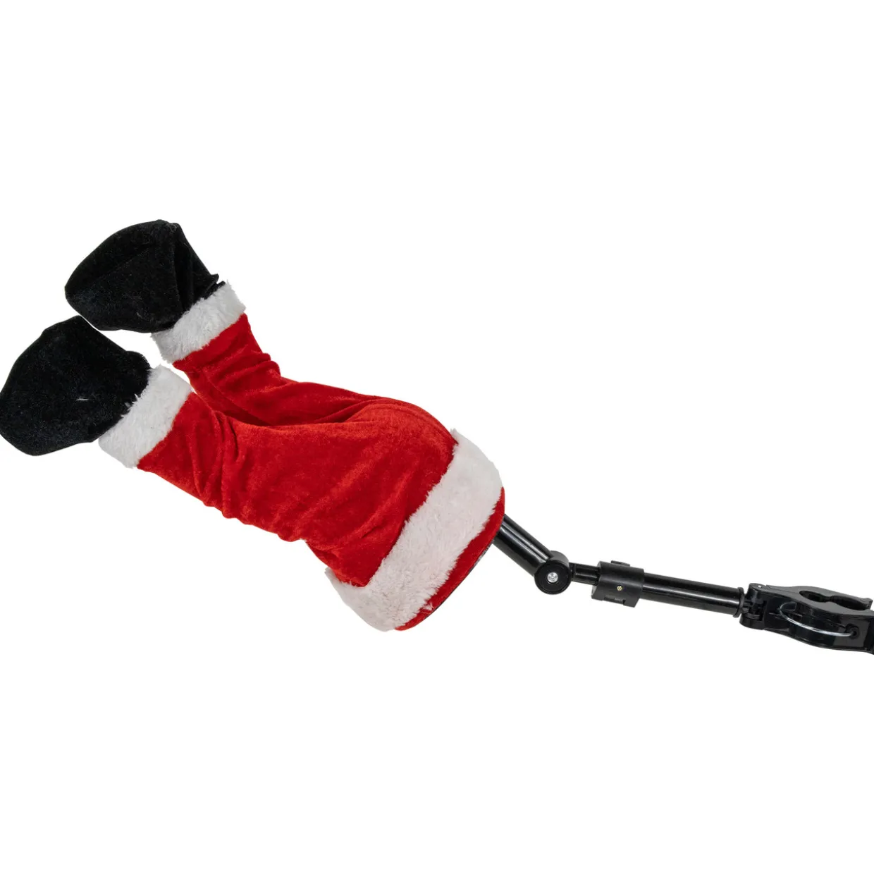 Animated and Musical Santa's Kicking Legs Christmas Village Decoration - 25.5"