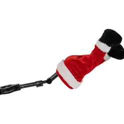 Animated and Musical Santa's Kicking Legs Christmas Village Decoration - 25.5