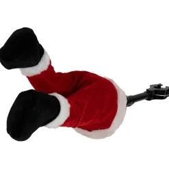Animated and Musical Santa's Kicking Legs Christmas Village Decoration - 25.5