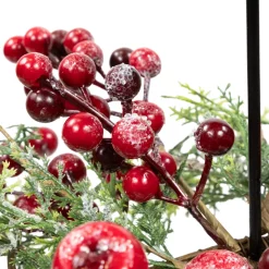 Apples and Berries Triple Pillar Christmas Candle Holder - 36