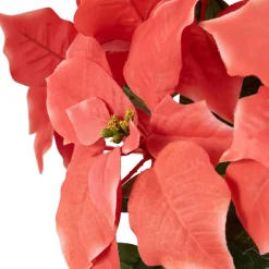 Artificial Christmas Poinsettia with Wrapped Base - 28