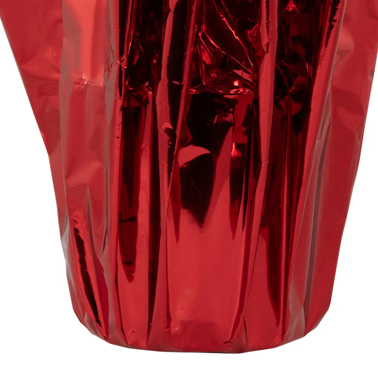 Artificial Christmas Poinsettia Flowers with Wrapped Base - 22" - White