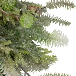 Artificial Christmas Wreath with Frosted Foliage and Pine Cones - 24