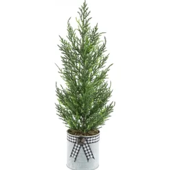 Artificial Cypress Christmas Tree - 18.5" - Unlit