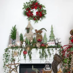 Artificial Cypress Christmas Tree - 18.5" - Unlit