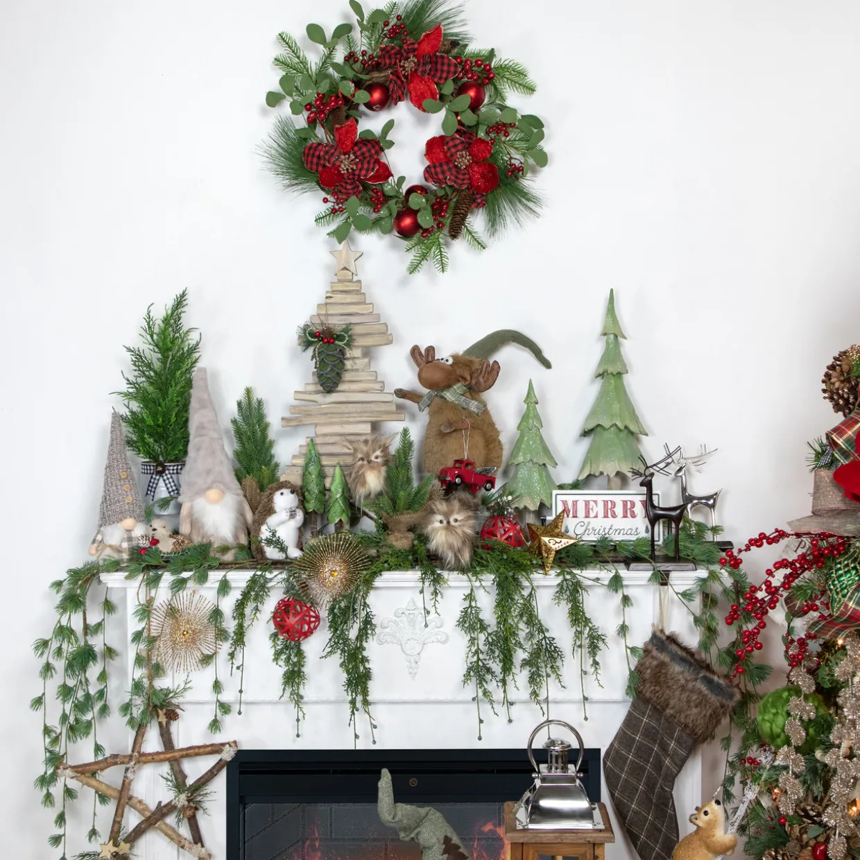 Artificial Cypress Christmas Tree - 18.5" - Unlit