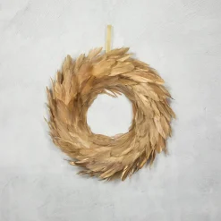 Artificial Feather Wreath - 14