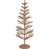 Artificial Glittered Twig Christmas Tree - 18" - Rose Gold - Unlit