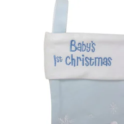 Baby's 1st Christmas Embroidered Teddy Bear Stocking - 19