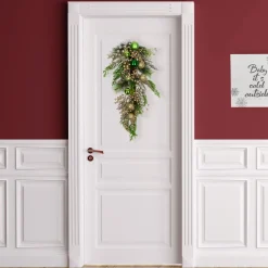 Ball Ornaments and Berries Glittered Artificial Christmas Swag - 25