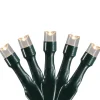 Battery Operated LED Christmas Lights - Warm White - 9.5' Green Wire - 20ct