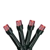 Battery Operated LED Christmas Lights - Red - 9.5' Green Wire - 20ct