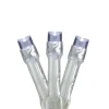 Battery Operated LED Christmas Lights – Pure White - 5' Clear Wire - 15ct