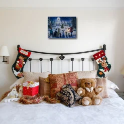 Battery Operated Lighted Wall Art - Holiday Gathering