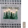 Battery Operated Lighted Wall Art - Holiday Tree Farm