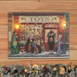 Battery-Operated Lighted Wall Art - Victorian Holiday Shop