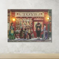 Battery-Operated Lighted Wall Art - Victorian Holiday Shop