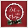 Believe in the Magic Framed Christmas Wall Sign - 9.75"