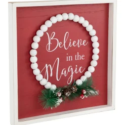 Believe in the Magic Framed Christmas Wall Sign - 9.75