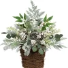 Berries and Pinecones Frosted Artificial Christmas Decoration - 28"