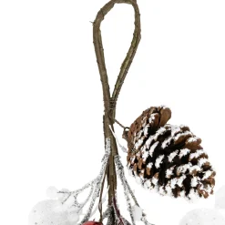 Berries and Snowflakes Artificial Christmas Garland - 6' x 8