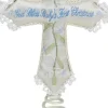 Blue God Bless Baby's First Christmas Cross Tree Topper