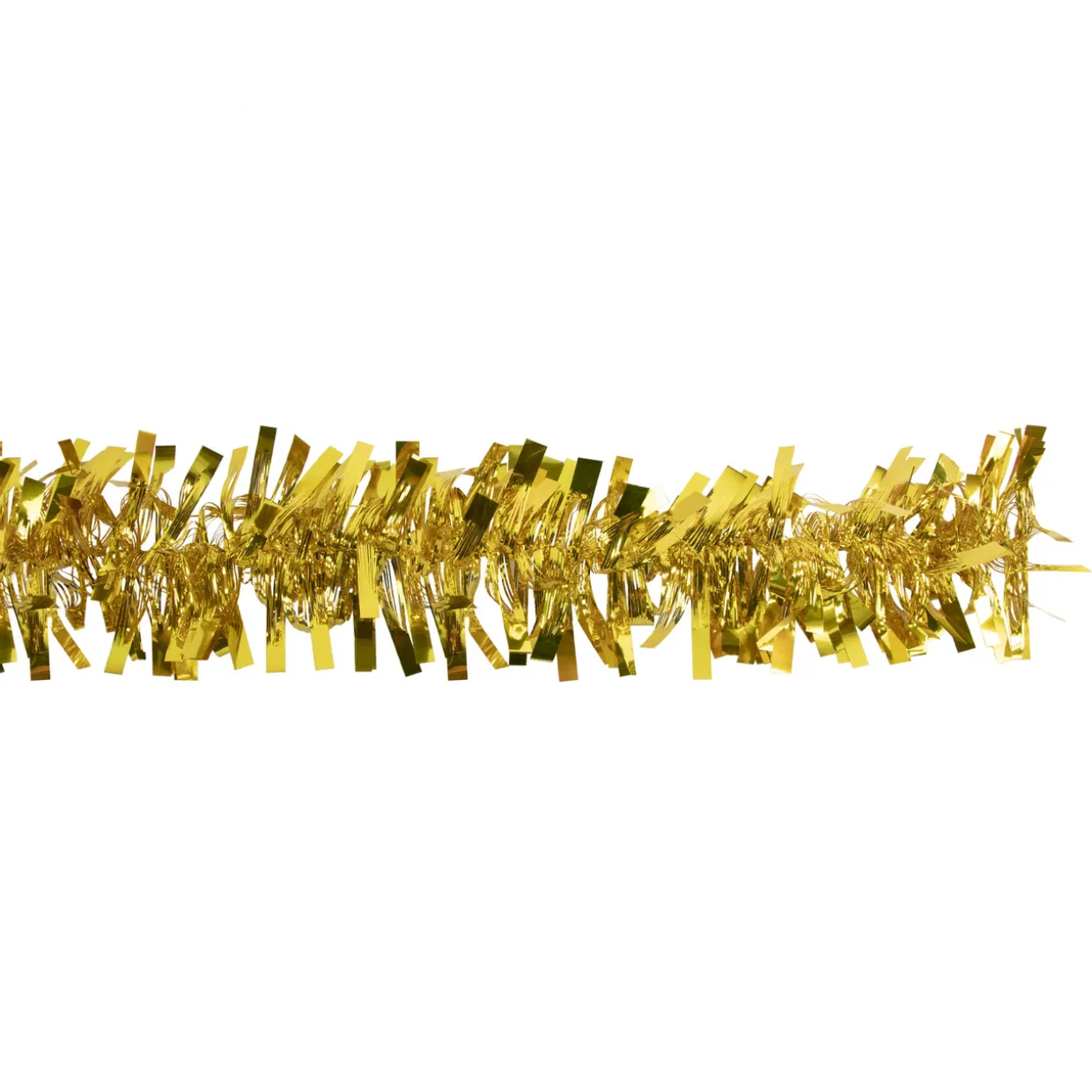 Boa Wide Cut Tinsel Commercial Christmas Garland - 50' x 3" - Gold - Unlit