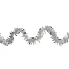 Boa Wide Cut Tinsel Commercial Christmas Garland - 50' x 3" - Silver - Unlit