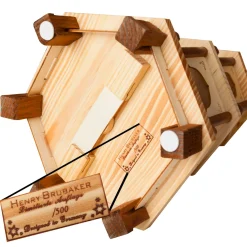 BRUBAKER Christmas Pyramid - 24 Inches - 4 Tier Carousel with 6 Candle Holders and Hand Painted Figurines - Designed in Germany