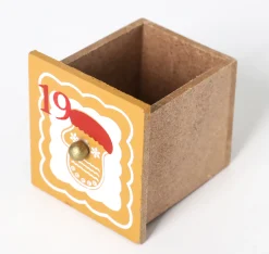 BRUBAKER Reusable Wooden Advent Calendar to Fill - Gingerbread House with LED Lighting - DIY Christmas Calendar 10.31 x 17.72 x 2.17 inches