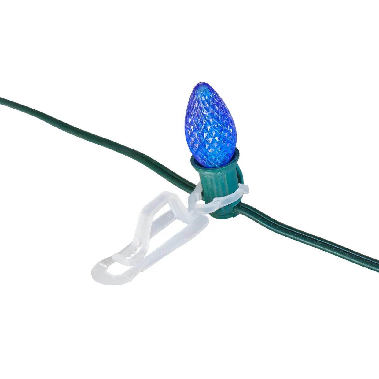 Bucket of 300 Clear Outdoor Universal Christmas Light Clips