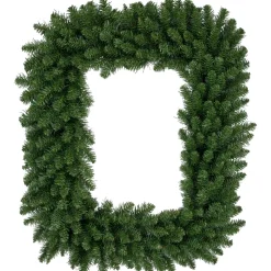Buffalo Fir Rectangular Artificial Christmas Wreath - 36" - Unlit
