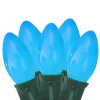 C9 Christmas Light Set - Blue - 24' Green Wire - 25ct