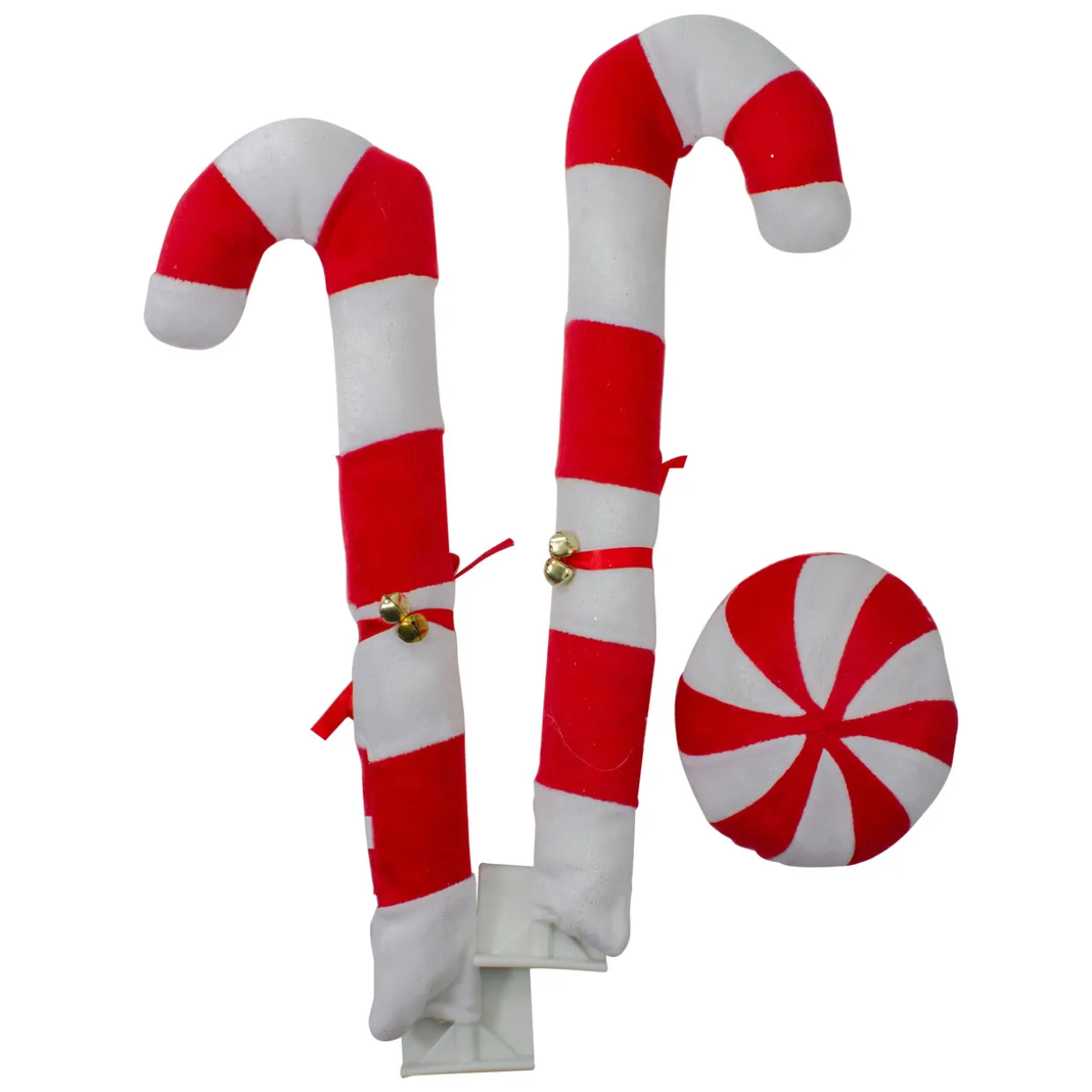 Candy Cane Car Decorating Christmas Kit - Universal Size - 19" - White and Red