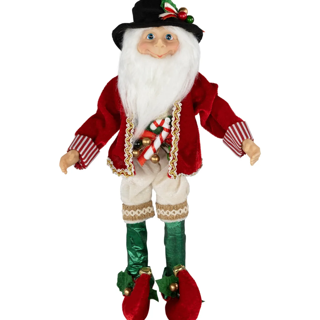 Candy Cane Elf Christmas Figure - 14"