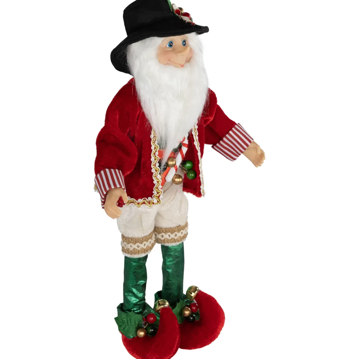 Candy Cane Elf Christmas Figure - 14"
