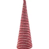 Candy Cane Swirled Christmas Cone Tree - 19.5" - White and Red