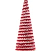 Candy Cane Swirled Christmas Cone Tree - 10.5" - Red and White
