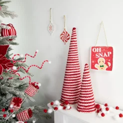 Candy Cane Swirled Christmas Cone Tree - 10.5