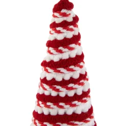 Candy Cane Swirled Christmas Cone Tree - 10.5