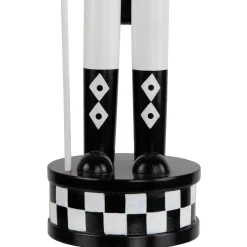 Checkered Nutcracker Soldier with Scepter Christmas Figure - 15