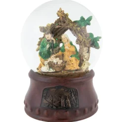 Christmas Nativity Musical Snow Globe - 5.5"