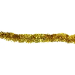 Christmas Tinsel Foil Christmas Garland - 50' x 2.5" - Gold - Unlit