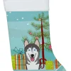 Christmas Tree and Alaskan Malamute Christmas Stocking BB1590CS