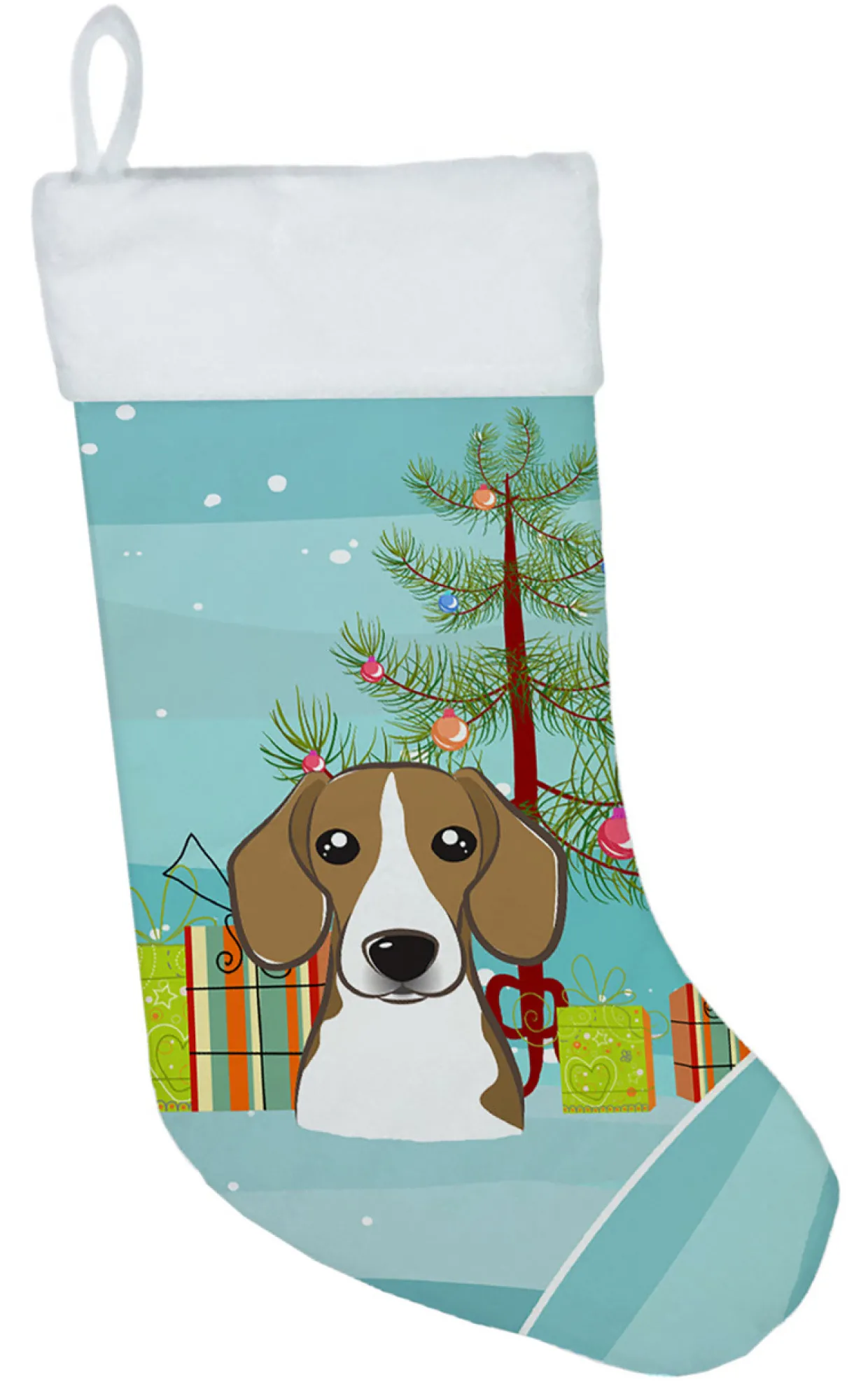 Christmas Tree and Beagle Christmas Stocking BB1611CS