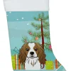 Christmas Tree and Cavalier Spaniel Christmas Stocking BB1596CS