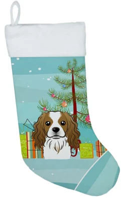 Christmas Tree and Cavalier Spaniel Christmas Stocking BB1596CS