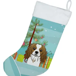 Christmas Tree and Cavalier Spaniel Christmas Stocking BB1596CS